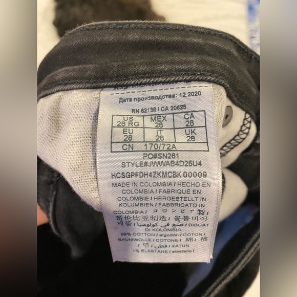 Guess Jeans Distressed Black Denim Size 28 R - Picture 8 of 10